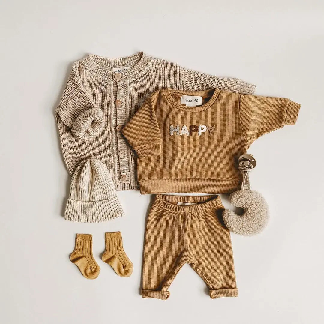 Baby Boy’s Spring Outfit – Casual Top and Loose Pants Set for Playtime