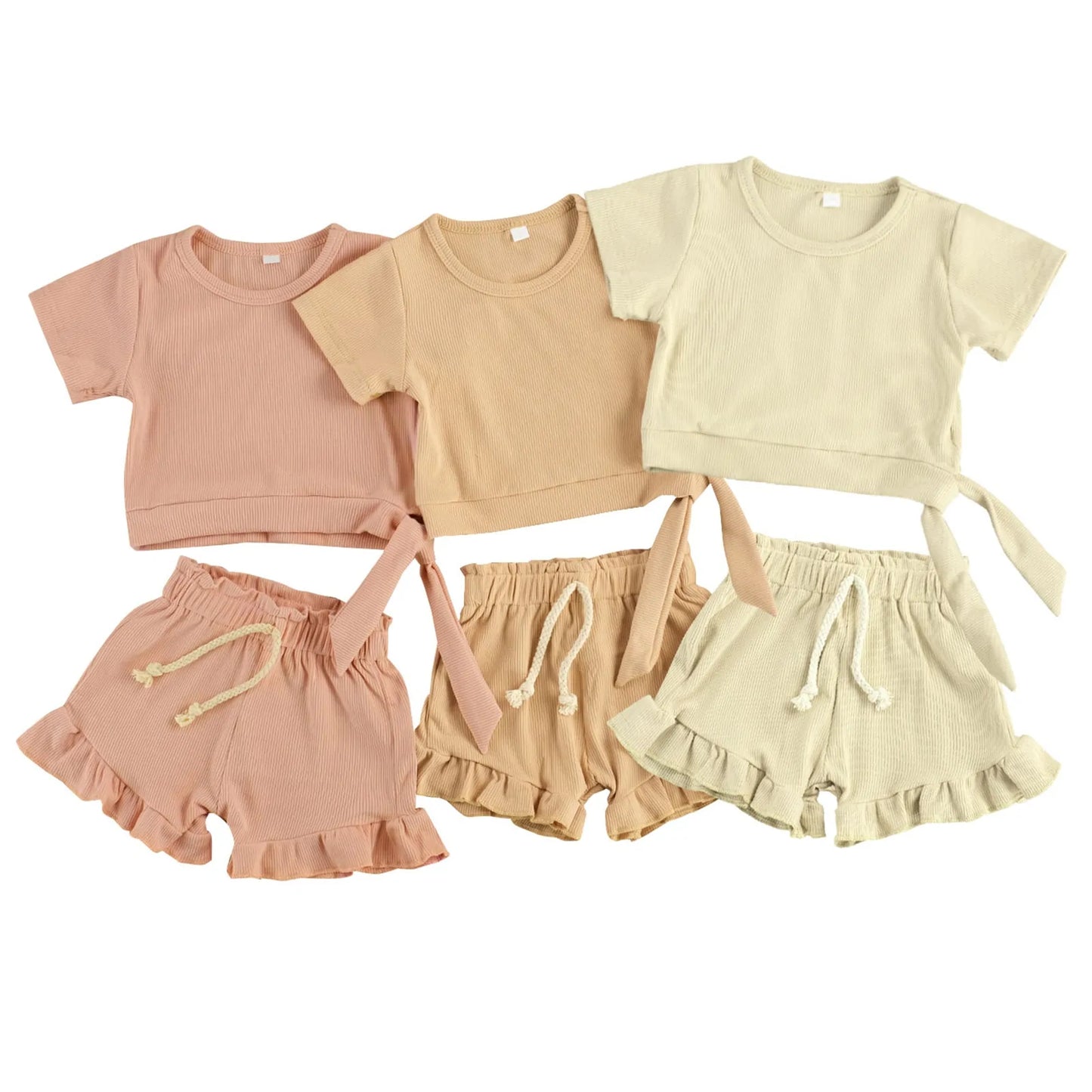 Baby girl summer clothing set for toddlers in the USA