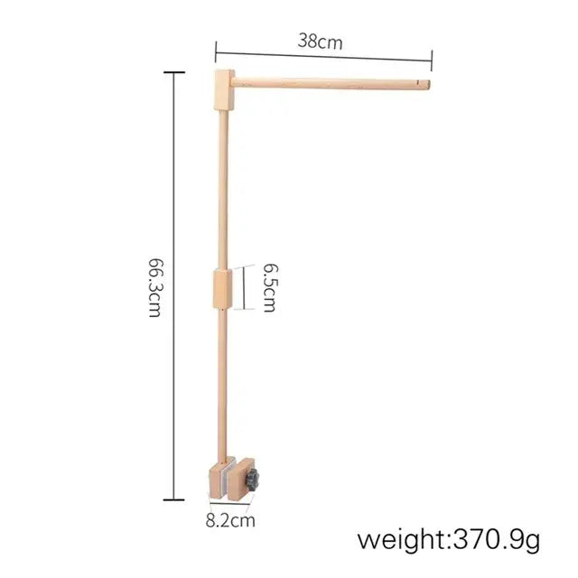 Baby mobile with hanging stars and clouds - USA nursery accessory