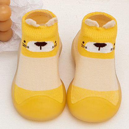 CuteSteps Unisex Baby Sneakers – Soft, flexible, and non-slip baby shoes with animal motifs for first steps