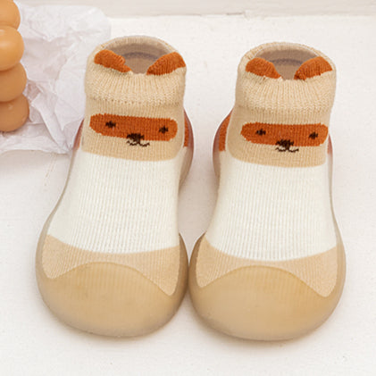 CuteSteps Unisex Baby Sneakers – Soft, flexible, and non-slip baby shoes with animal motifs for first steps