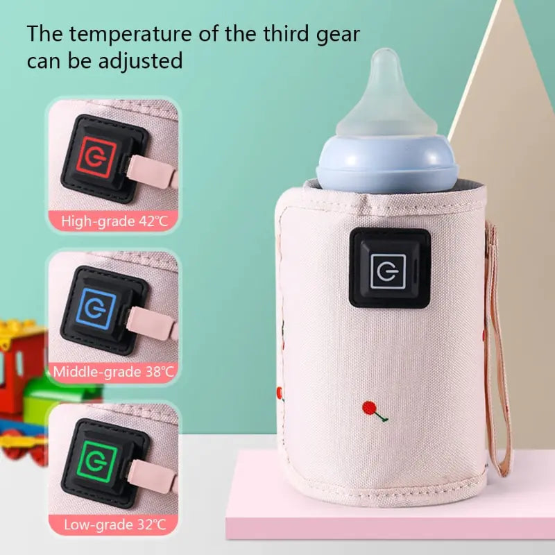 Eco-friendly materials of the baby bottle warmer bag.