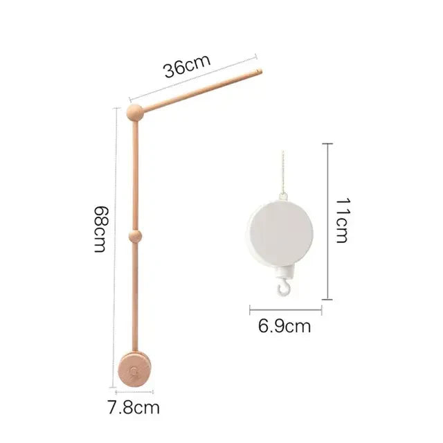 Gender-neutral baby mobile with minimalist style - USA nursery
