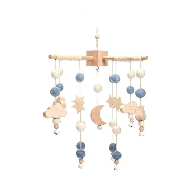 Modern nursery mobile with moon and clouds for newborns – Canada