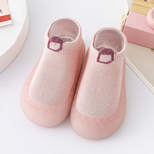 CuteSteps Unisex Baby Sneakers – Soft, flexible, and non-slip baby shoes with animal motifs for first steps