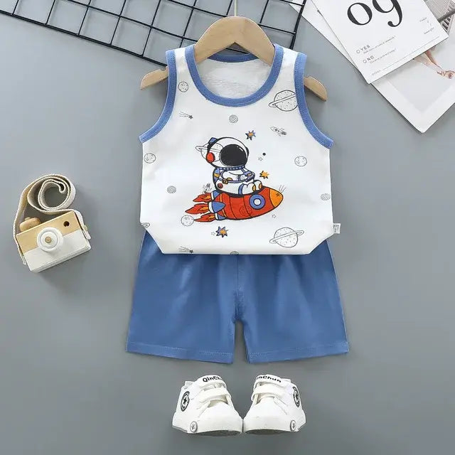 Cute and casual kids outfit for hot days, Canada