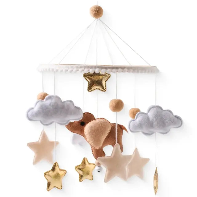 Wooden arm mobile attachment for crib - USA minimalist style