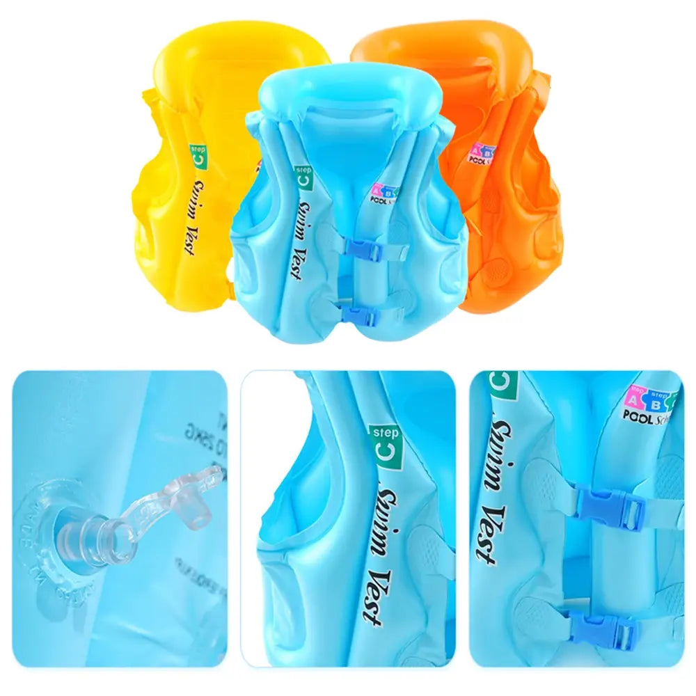 Yellow infant flotation vest for pool safety in USA