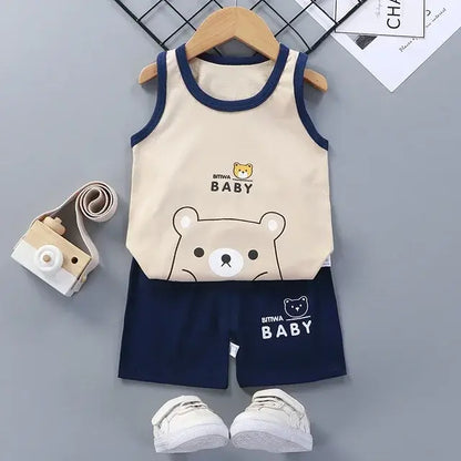 Cotton tank and shorts set for kids, Canada