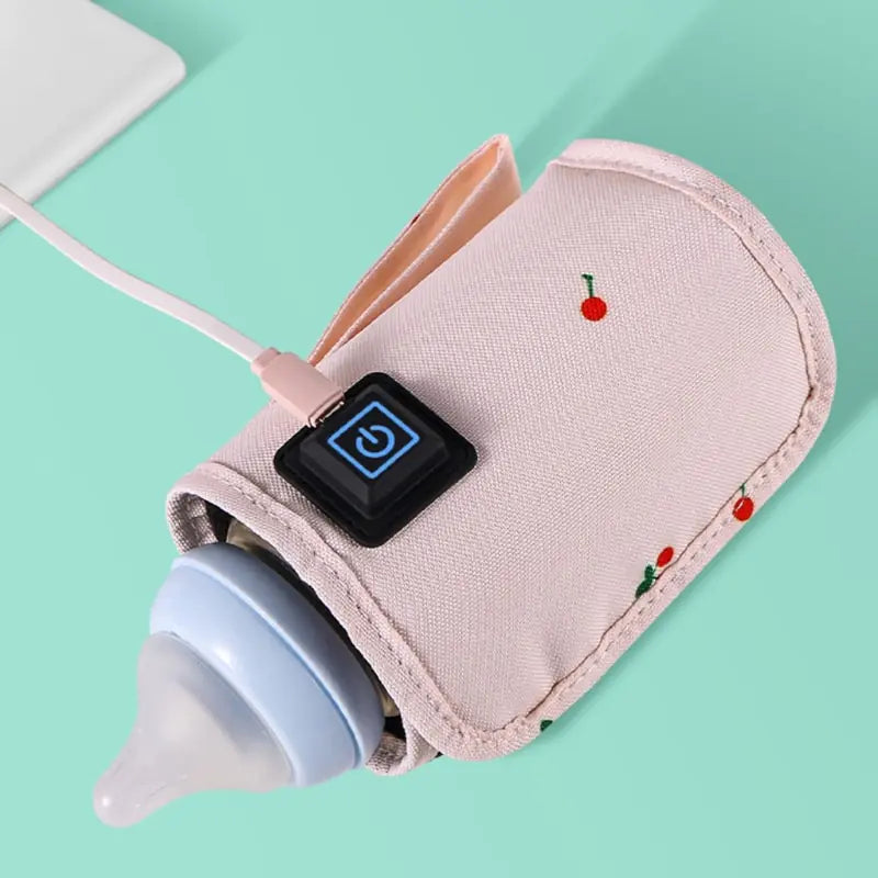 Portable USB Baby Bottle Warmer Bag front view.
