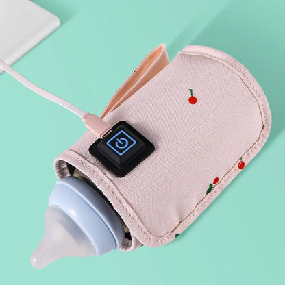 Portable USB Baby Bottle Warmer Bag front view.